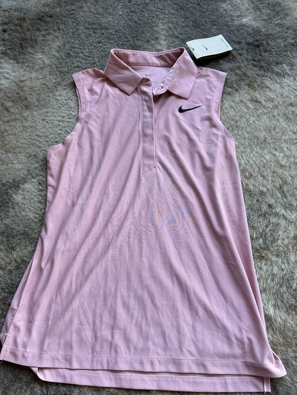 Nike Women's Sleeveless Polo Top - Pink